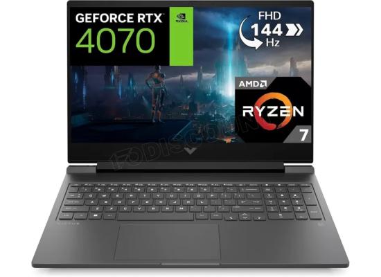 Victus by HP (2024) 16-s1023dx NEW 8Gen AMD Ryzen 7 8-Cores w/ Nvidia RTX 4070 8GB & 16" IPS 144Hz Display - Mica Silver