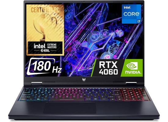 Acer NEW Predator Helios Neo 16 (2024) 14Gen Intel Core i7 14650HX 16-Cores w/ Nvidia RTX 4060 8GB DDR6 & IPS 180Hz Display (Customized) - Abyssal Black