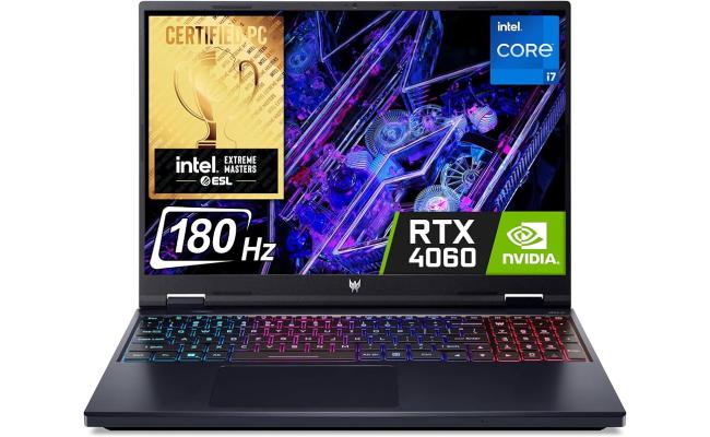 Acer NEW Predator Helios Neo 16 (2024) 14Gen Intel Core i7 14650HX 16-Cores w/ Nvidia RTX 4060 8GB DDR6 & IPS 180Hz Display (Customized) - Abyssal Black