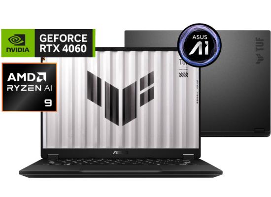 ASUS TUF A14 FA401WV (2024) AMD Ryzen AI 9 HX 370 12-Cores AI-Powered Powerhouse & Lightweight w/ Nvidia RTX 4060 8GB DDR6 & IPS 2.5K 165Hz Display - Jaeger Gray