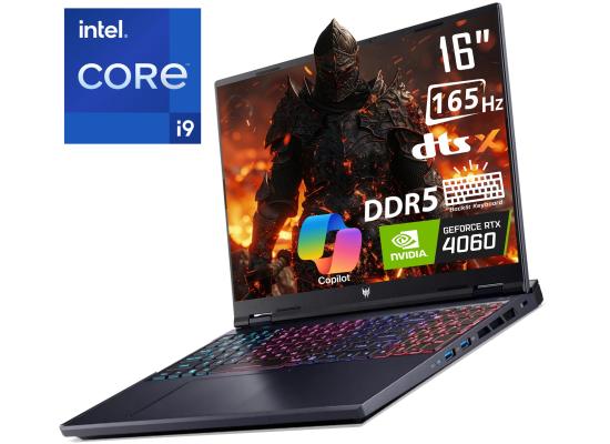Acer NEW Predator Helios Neo 16 (2024) 14Gen Intel Core i9 14900HX 24-Cores w/ Nvidia RTX 4060 8GB DDR6 & 2.5K IPS 165Hz Display - Abyssal Black