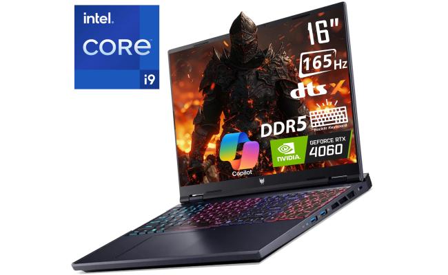 Acer NEW Predator Helios Neo 16 (2024) 14Gen Intel Core i9 14900HX 24-Cores w/ Nvidia RTX 4060 8GB DDR6 & 2.5K IPS 165Hz Display - Abyssal Black