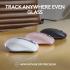 Logitech MX Anywhere 3S Fast Scrolling 8K DPI Any-Surface Tracking Quiet Clicks Programmable Buttons, USB C, Bluetooth, Windows PC, Linux, Chrome, Mac - Pale Grey