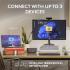 Logitech MX Anywhere 3S Fast Scrolling 8K DPI Any-Surface Tracking Quiet Clicks Programmable Buttons, USB C, Bluetooth, Windows PC, Linux, Chrome, Mac - Pale Grey