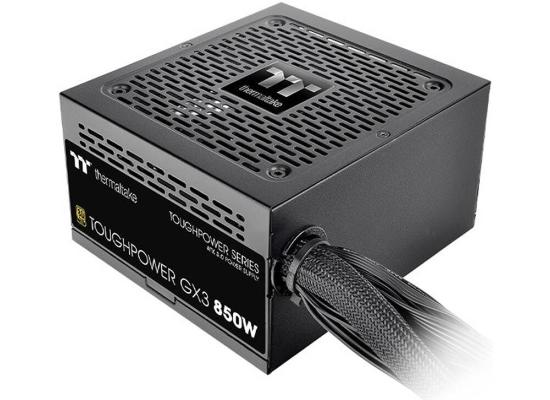 Thermaltake Toughpower GX3 Non-Modular 850W Power 80+Gold 120mm Fluid Dynamic Bearing Fan PCIe Gen 5.0 Ready -  Black