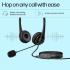HP Stereo USB G2 Noise-Cancelling Mic with Vegan Leather Earcups, Flexible 3.5Mm Audio Jack, Laptop/Pc/Office/Home Use, in-Line Volume Control