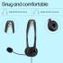 HP Stereo USB G2 Noise-Cancelling Mic with Vegan Leather Earcups, Flexible 3.5Mm Audio Jack, Laptop/Pc/Office/Home Use, in-Line Volume Control