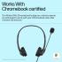 HP Stereo USB G2 Noise-Cancelling Mic with Vegan Leather Earcups, Flexible 3.5Mm Audio Jack, Laptop/Pc/Office/Home Use, in-Line Volume Control