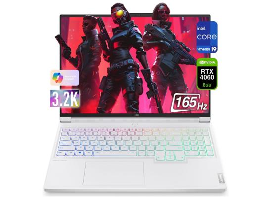 Lenovo Legion 7 (2024) AI-Powered NEW 14Gen Intel Core i9 14900HX 24-Cores w/ Nvidia RTX 4060 8GB & 3.2K IPS 165Hz Display (Customized) -Glacier White