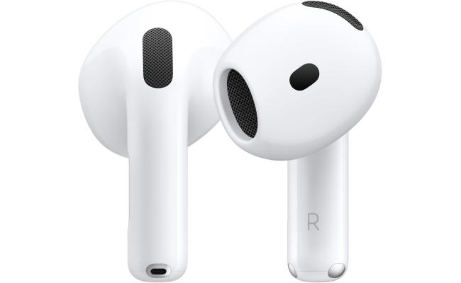 Apple AirPods 4 Wireless Earbuds Personalized Spatial Audio Sweat & Water Resistant USB-C Charging Case H2 Chip Up to 30 Hours of Battery Life Apple AirPods 4 Wireless Earbuds Personalized Spatial Audio Sweat & Water Resistant USB-C Charging Case H2 Chip Up to 30 Hours of Battery Life