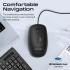 Promate Combo-CM4 Wired Keyboard & Mouse Combo Slim Quiet Keyboard 2400 DPI Mouse Spill-Resistance Media Keys For MAC & Windows USB Arabic / English Layout
