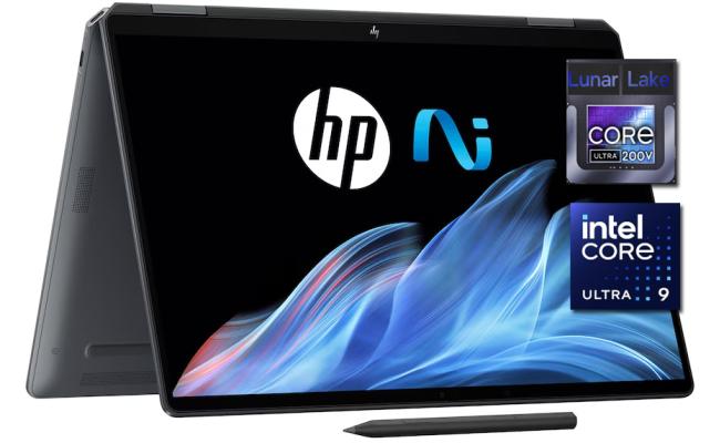 HP OmniBook Ultra Flip (2024) 14-fh0005ne NEW Intel Core Ultra 9 Gen II 288V EVO Next Gen AI w/ 2.8K OLED 120Hz 360° Touch Display - Eclipse Gray
