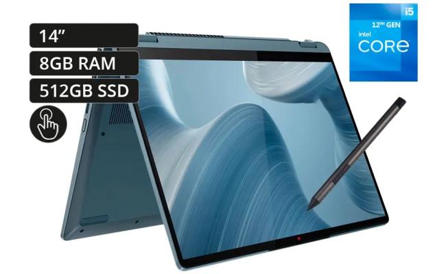 Lenovo NEW Flex 7 (2022) 12Gen Intel Core i5 10-Cores 2-in-1 Touch Display w/2.2K IPS Display - Stone Blue