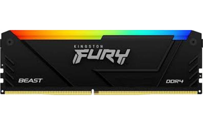 Kingston NEW FURY Beast RGB 32GB (1 x 32GB) 6000MHz DDR5 Desktop Memory Infrared Sync Technology , Black