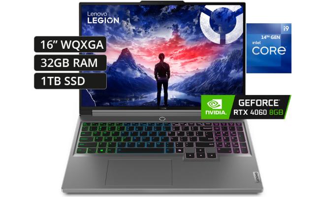Lenovo Legion 5 (2024) NEW 14Gen Intel Core i9 14900HX 24-Cores w/ Nvidia RTX 4060 8GB & 2.5K IPS 165Hz Display - Luna Grey