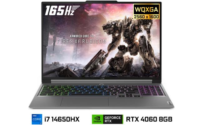 Lenovo Legion 5 (2024) NEW 14Gen Intel Core i7 14650HX 16-Cores AI Chip w/ Nvidia RTX 4060 8GB & 2.5K IPS 165Hz Display (Customized) - Luna Grey
