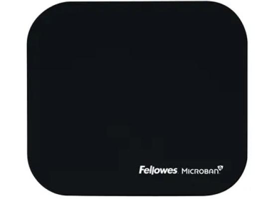 Fellowes Microban Mouse Mat in Black with Antibacterial Protection Layer - Black