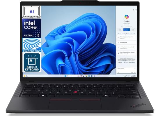 Lenovo ThinkPad T14 Gen 5 (2024) Intel® Ultra 5 135U vPro 12-Core Intel® AI Boost Professional-Grade Busniess Laptop - Black