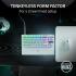Razer Huntsman V3 Pro TKL Esports Analog Optical Switches Rapid Trigger & Adjustable Actuation Media Keys & Dial Doubleshot PBT Keycaps Wrist Rest - White