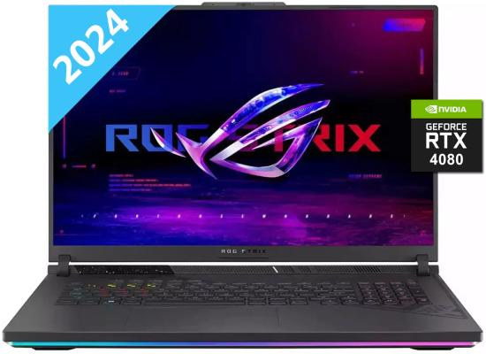 ASUS ROG Strix G18 (2024) G814JZR NEW 14Gen Intel Core i9 14900HX 24-Cores w/ Nvidia RTX 4080 12GB DDR6 & 18" 2.5K IPS 240Hz Display - ECLIPSE GRAY