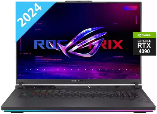 ASUS NEW ROG Strix G18 (2024) G834JYR 14Gen Intel Core i9 14900HX 24-Cores w/ Nvidia RTX 4090 16GB DDR6 & 18" 2.5K IPS 240Hz Display - Gray