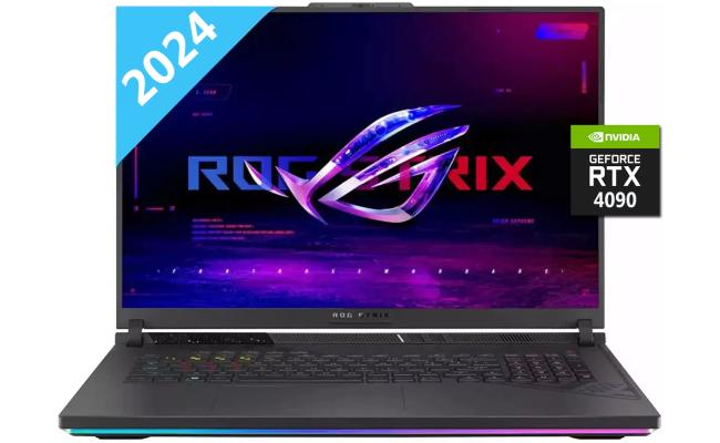 ASUS NEW ROG Strix G18 (2024) G834JYR 14Gen Intel Core i9 14900HX 24-Cores w/ Nvidia RTX 4090 16GB DDR6 & 18" 2.5K IPS 240Hz Display - Gray