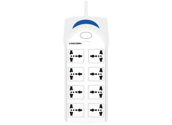 LINKCOMN LC-PS801 Power Strip 8-Outlet w/ 3m Power Cord EU Interface