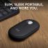 Logitech Pebble 2 M350s Slim Bluetooth Lightweight Customizable Button Quiet Clicks Easy-Switch For Windows & macOS - Black