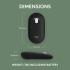 Logitech Pebble 2 M350s Slim Bluetooth Lightweight Customizable Button Quiet Clicks Easy-Switch For Windows & macOS - Black