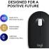 Logitech Pebble 2 M350s Slim Bluetooth Lightweight Customizable Button Quiet Clicks Easy-Switch For Windows & macOS - Black