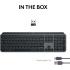 Logitech MX Keys S Bluetooth Low Profile Fluid Precise Quiet Typing Programmable Keys Backlighting Rechargeable For Windows & Mac Arabic / English Layout