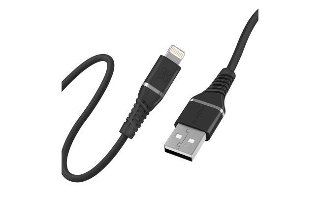 Promate USB-A to Lightning Cable High Tensile 2.4A Super-Fast USB-A to Lightning Charger 120 cm Anti-Tangle Silicone - Black Promate USB-A to Lightning Cable High Tensile 2.4A Super-Fast USB-A to Lightning Charger 120 cm Anti-Tangle Silicone - Black