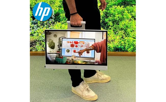 HP Envy Move All-in-One 24-cs0002ne (2023) 13Gen Intel Core i5 10-Cores M ovable & Rechargeable w/ IPS 2K 24" Touch Screen - White