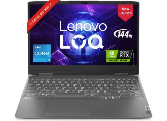 Lenovo NEW LOQ Gaming (2023) 13Gen Intel Core i5 8-Cores w/ AI Engine+ LA1 Chip w/ Nvidia RTX 3050 6GB & IPS 144Hz Display (Customized) - Gray