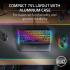Razer BlackWidow V4 75% Mechanical Hot-swappable Compact & Durable Chroma MF Roller & Media Keys Wrist Rest Orange Tactile Switches - Black