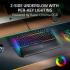 Razer BlackWidow V4 75% Mechanical Hot-swappable Compact & Durable Chroma MF Roller & Media Keys Wrist Rest Orange Tactile Switches - Black