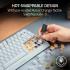 Razer BlackWidow V4 75% Mechanical Hot-swappable Compact & Durable Chroma MF Roller & Media Keys Wrist Rest Orange Tactile Switches - White