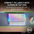 Razer BlackWidow V4 75% Mechanical Hot-swappable Compact & Durable Chroma MF Roller & Media Keys Wrist Rest Orange Tactile Switches - White