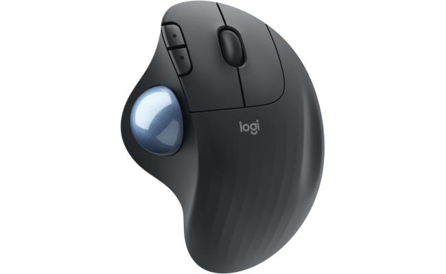 Logitech ERGO M575 Wireless Trackball Mouse Easy Thumb Control Precision & Smooth Tracking Ergonomic Comfort Design  Windows & Mac - Graphite