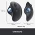 Logitech ERGO M575 Wireless Trackball Mouse Easy Thumb Control Precision & Smooth Tracking Ergonomic Comfort Design  Windows & Mac - Graphite
