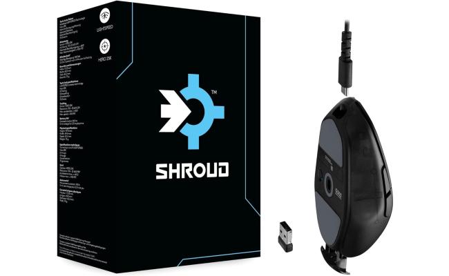 Logitech G303 Shroud Edition Wireless LIGHTSPEED HERO 25K Sensor 25,600 DPI 75 grams 5 buttons 145 Battery Life - Black