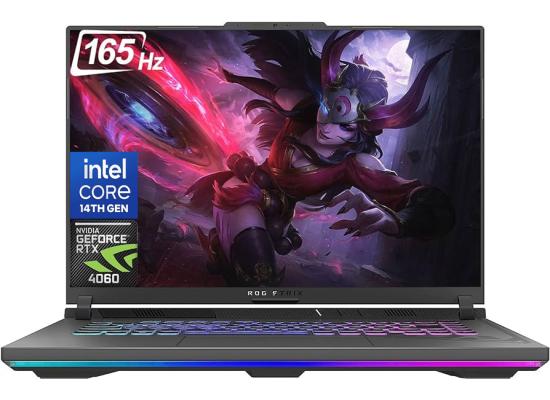 ASUS NEW ROG Strix G16 (2024) G614JVR NEW 14Gen Intel Core i9 14900HX 24-Cores w/ Nvidia RTX 4060 8GB DDR6 & 16" IPS 165Hz Display - Eclipse Gray