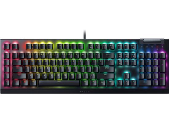 Razer BlackWidow V4 X Mechanical Tactile & Clicky 6 Macro Keys Doubleshot ABS Keycaps Media Controls Sound Dampening & Stabilizers Arabic / English Layout - Green Switch