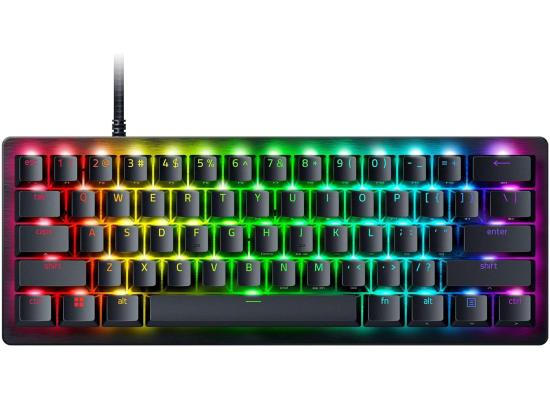 Razer Huntsman V3 Pro Mini 60% Esports  Analog Optical Switches Rapid Trigger & Adjustable Actuation Onboard Adjustments Dual-Purpose Mod Keys PBT Keycaps - Black