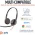 Poly Blackwire C3225 Wired Dual-Ear Boom Mic USB-A & 3.5mm Noise-Canceling Mic For PC & Mac & Mobile Works with Teams (Certified) Poly Blackwire C3225 Wired Dual-Ear Boom Mic USB-A & 3.5mm Noise-Canceling Mic For PC & Mac & Mobile Works with Teams (Certified)