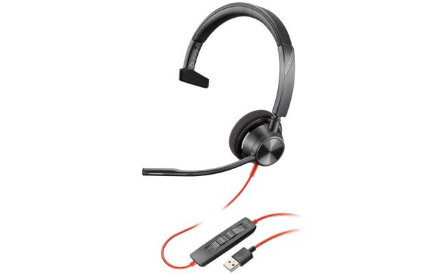 Poly Blackwire 3310 Wired One-Ear Boom Mic USB-A Noise-Canceling Mic For PC & Mac Works with Teams (Certified) Poly Blackwire 3310 Wired One-Ear Boom Mic USB-A Noise-Canceling Mic For PC & Mac Works with Teams (Certified)