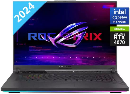 ASUS ROG Strix G18 (2024) G814JIR NEW 14Gen Intel Core i9 14900HX 24-Cores w/ Nvidia RTX 4070 8GB DDR6 & 18" 2.5K IPS 240Hz Display - Gray