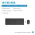 HP 330 Wireless Black Keyboard & Mouse Set 2.4GHz Wireless Connection 1600 DPI USB Receiver LED Indicators Arabic/English - Black HP 330 Wireless Black Keyboard & Mouse Set 2.4GHz Wireless Connection 1600 DPI USB Receiver LED Indicators Arabic/English - Black