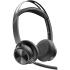 Poly Voyager Focus 2 Microsoft Teams Certified USB C & Bluetooth Active Noise Canceling For PC/Mac/Mobile Headset w/ charging stand & USB-C/A Adapter