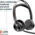 Poly Voyager Focus 2 Microsoft Teams Certified USB C & Bluetooth Active Noise Canceling For PC/Mac/Mobile Headset w/ charging stand & USB-C/A Adapter